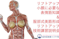 2021/12/27・2022/1/5　【リフトアップ・小顔技術に必要な表情筋知識＆服部式美筋形成リフトアップ技術講習説明会】